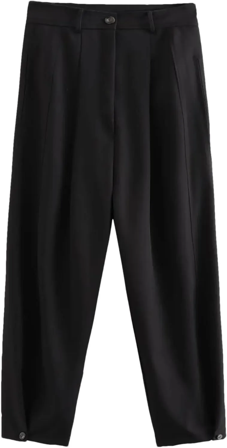 Hgvcfcv Baggy Pants for Women Women's Comfortable Harem Pants Denim Palazzo Pants