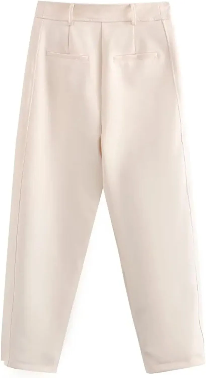 Hgvcfcv Baggy Pants for Women Women's Comfortable Harem Pants Denim Palazzo Pants