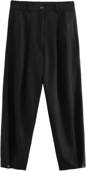 Hgvcfcv Baggy Pants for Women Women's Comfortable Harem Pants Denim Palazzo Pants