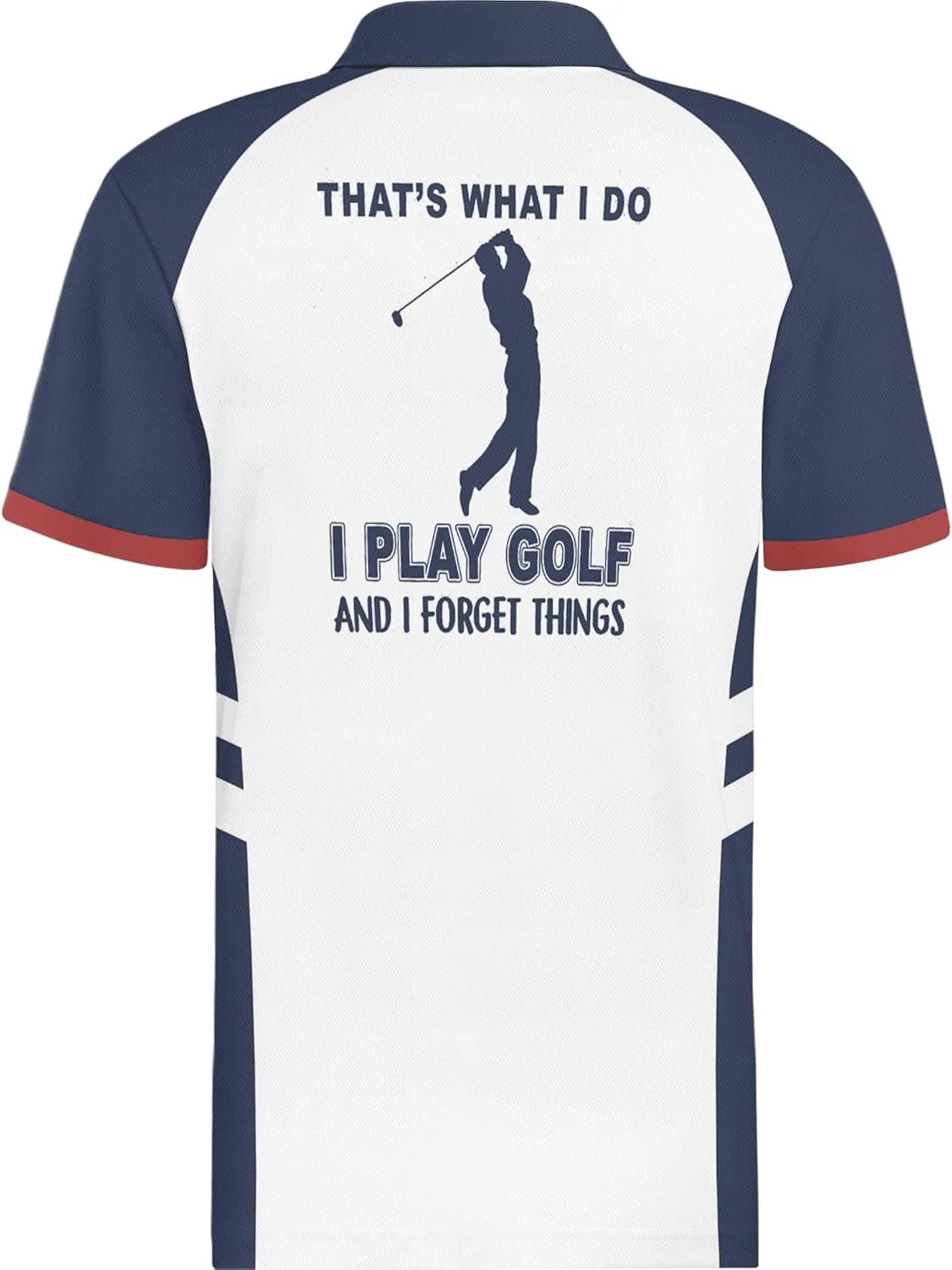 HIVICHI Golf Shirts for Men Funny Hawaiian Crazy Print Mens Polo Shirt