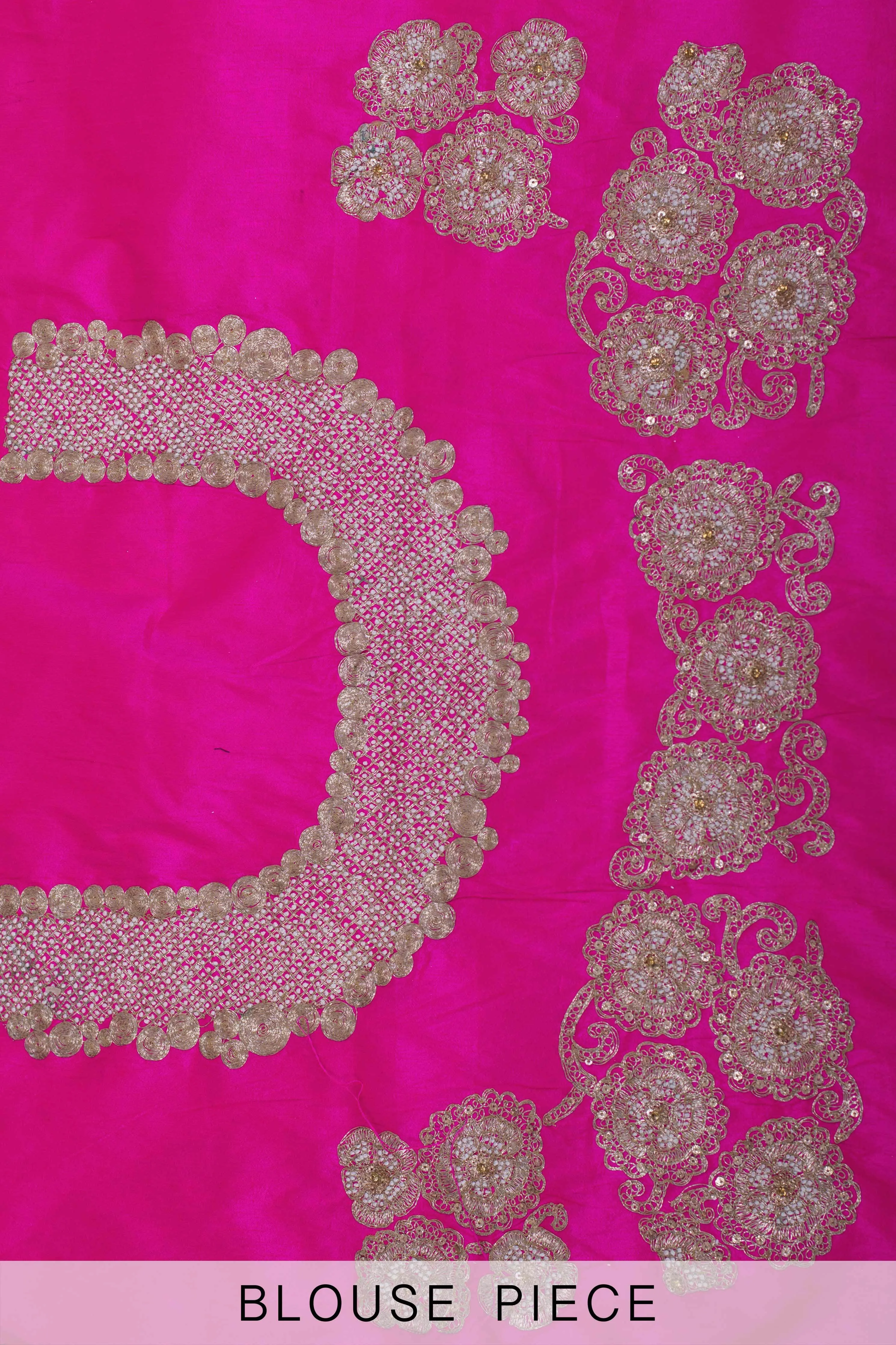 I8/1069 Dupion embd lengha/net dup