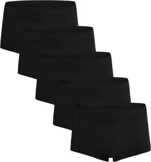 INNERSY Girls' Boyshorts Underwear Soft Cotton Panties Size 8-16 for Teens 5-Pack