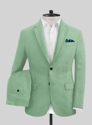 Italian Linen Mojito Green Suit