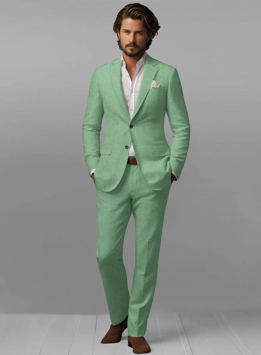 Italian Linen Mojito Green Suit