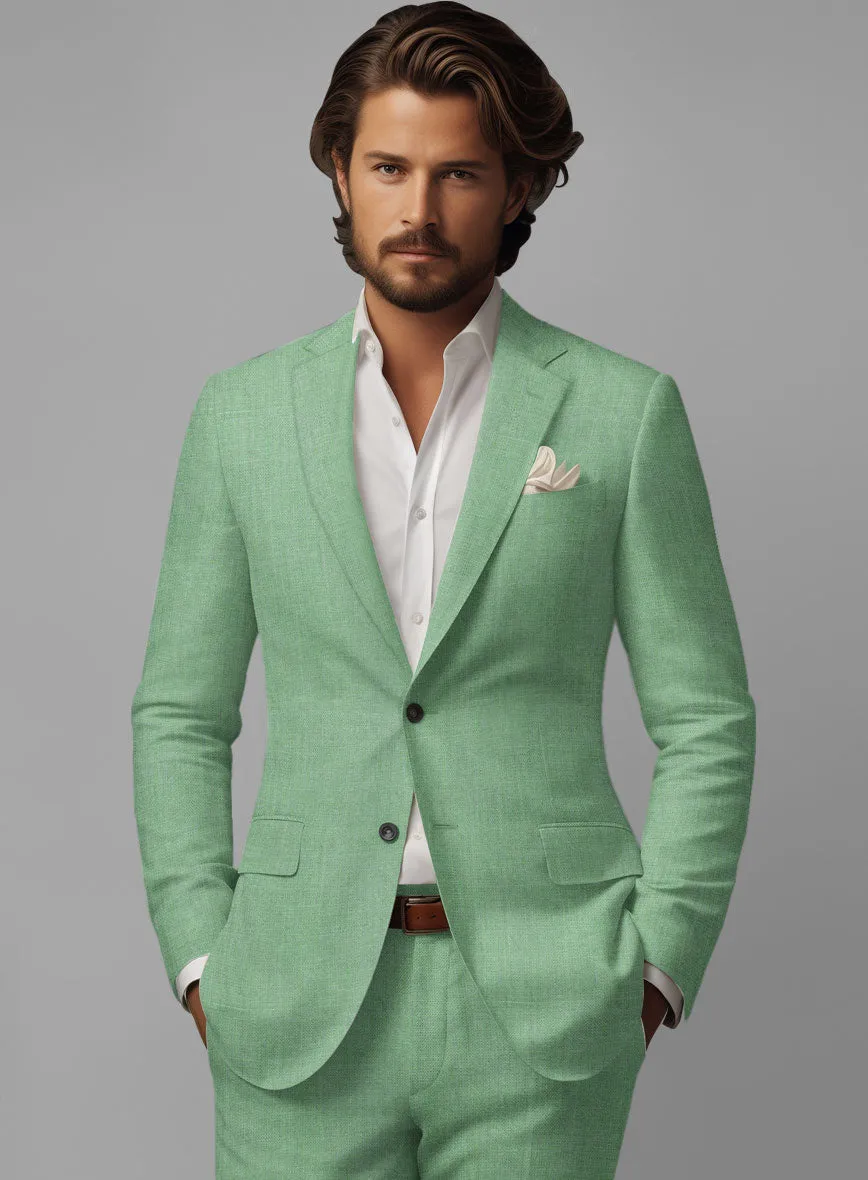 Italian Linen Mojito Green Suit