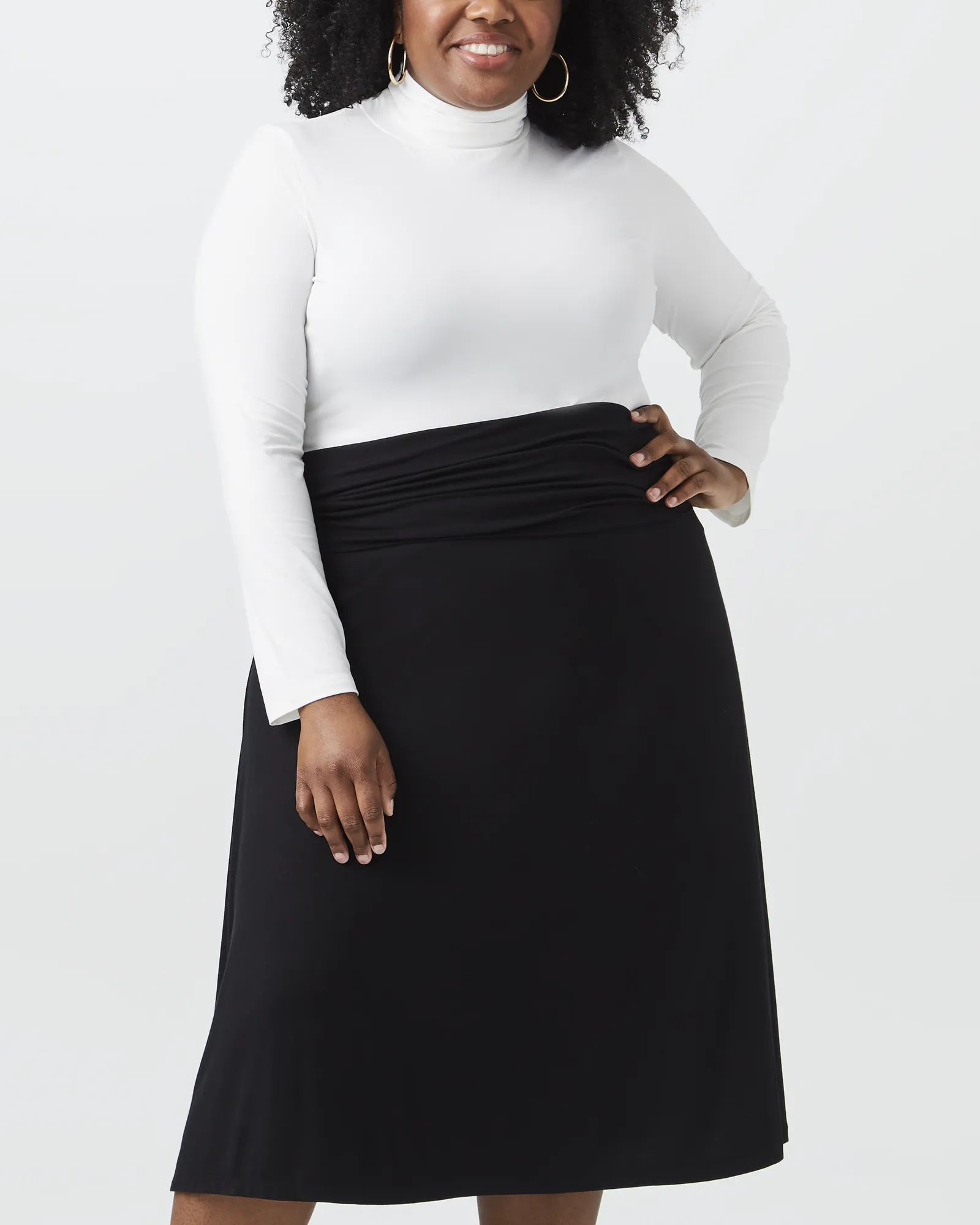 Jaan Midi Skirt | Black