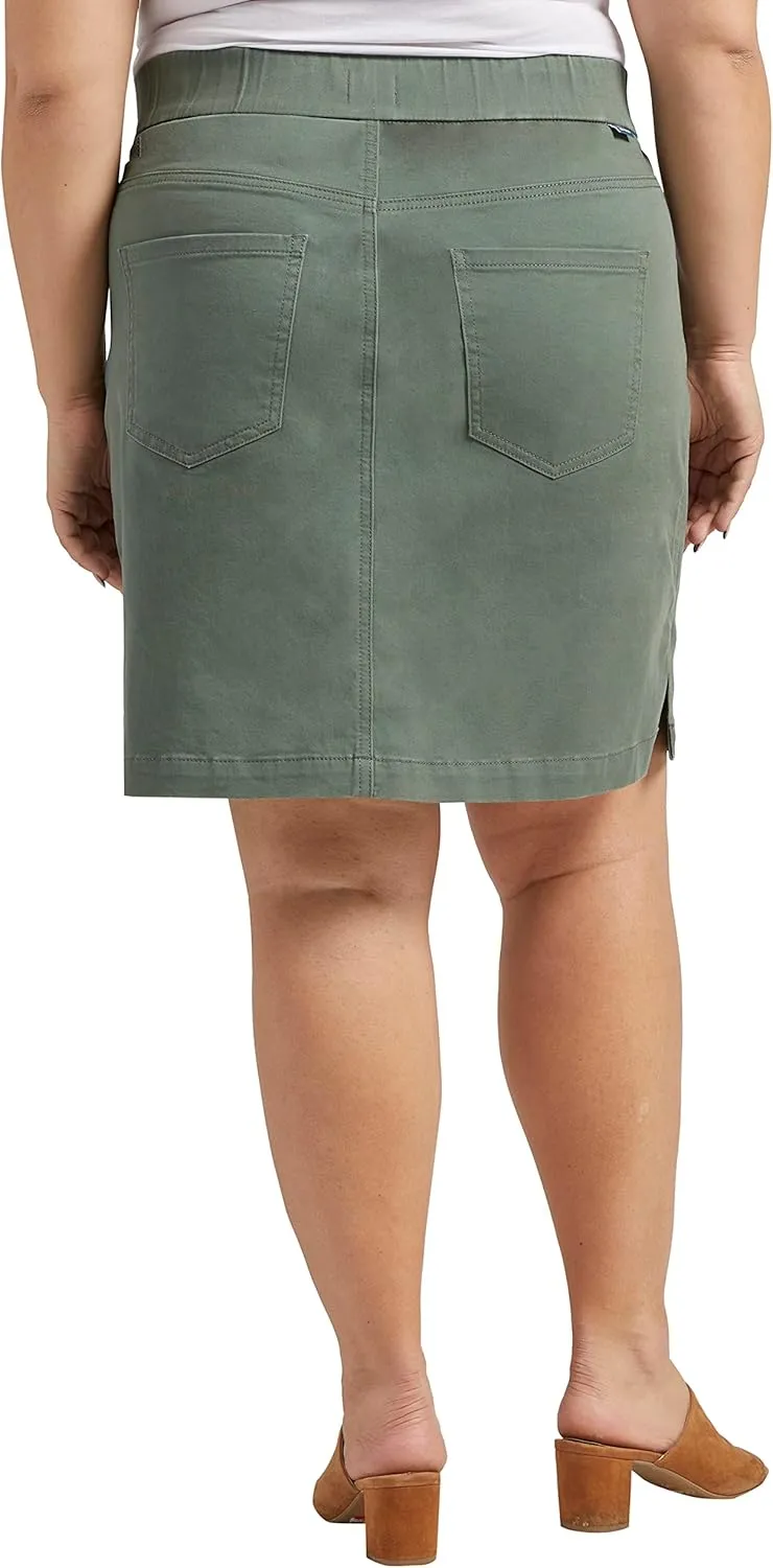 JAG Women's Plus Size On-The-go Mid Rise Skort-Legacy