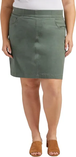 JAG Women's Plus Size On-The-go Mid Rise Skort-Legacy