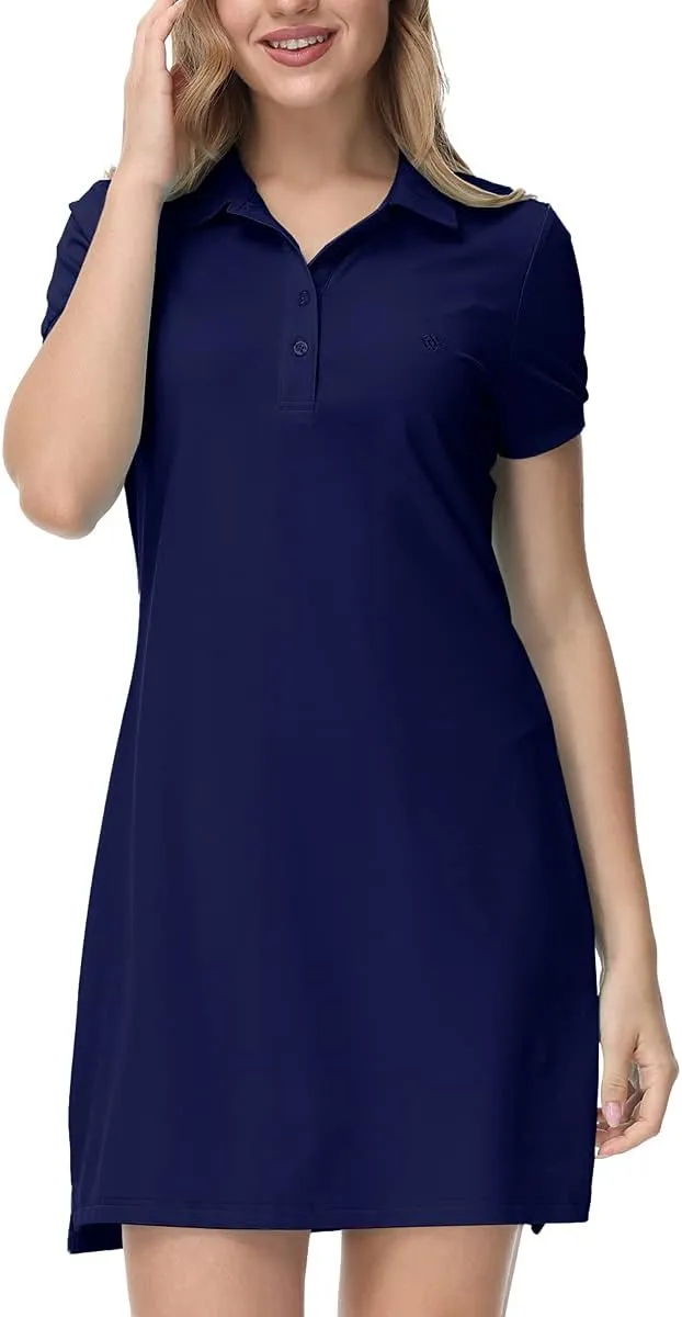 JINSHI Women T Shirt Dress Hiking/Tennis/Golf/Leisure Comfortable and Soft Athletic Dress for Women
