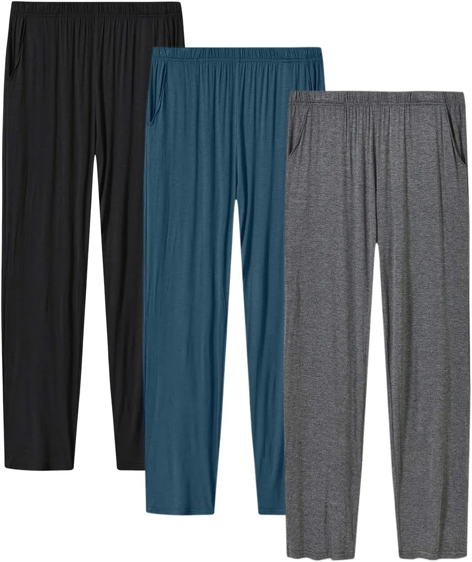 JINSHI Womens Pajama Pants with Pockets Soft Comfortable Lightweight Elastic Drawstring Modal Pajama Bottoms Lounge Pants