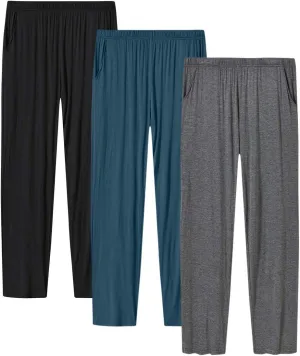 JINSHI Womens Pajama Pants with Pockets Soft Comfortable Lightweight Elastic Drawstring Modal Pajama Bottoms Lounge Pants