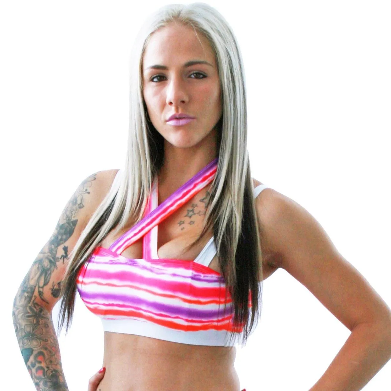 Juicee Peach GiGi Halter Neck Crop Top - LAST CHANCE