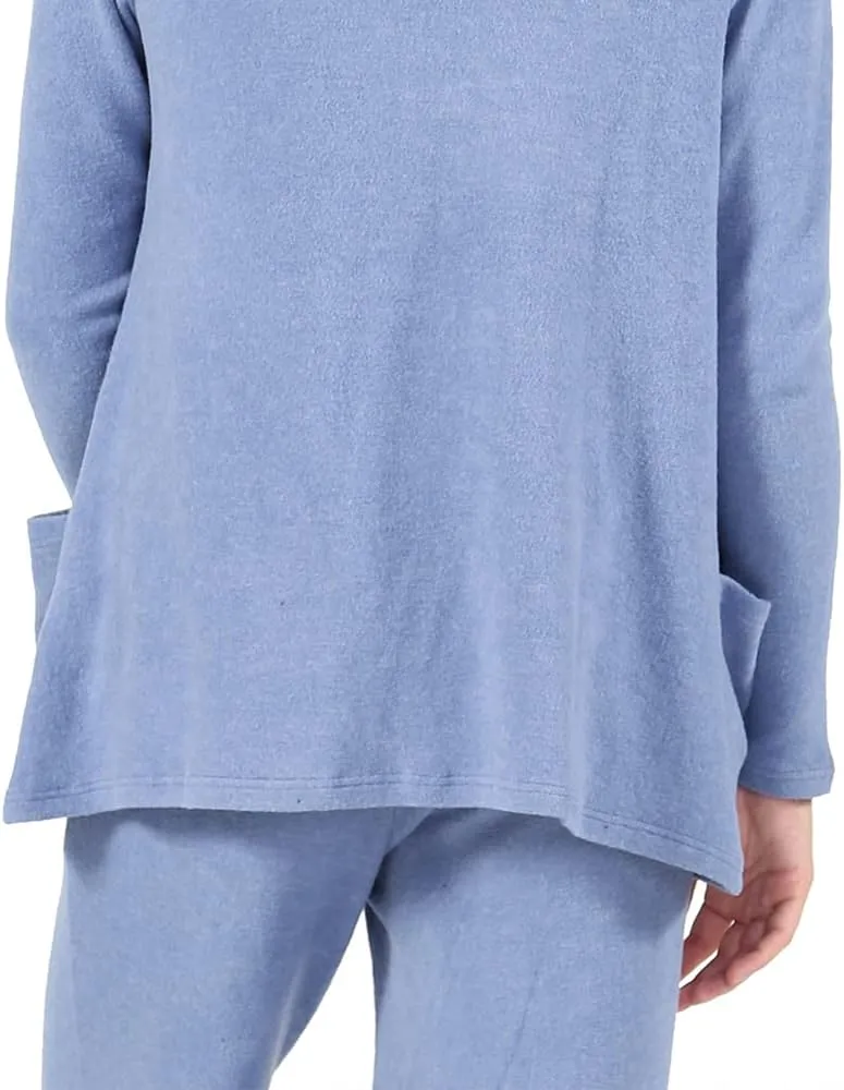 LA CERA Women's Open Front Casual Long Sleeve Knit Classic Sweaters Comfortable Brushed Cascase Cardigan