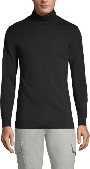 Lands' End Men's Super-T Cotton-Blend Turtleneck Shirt