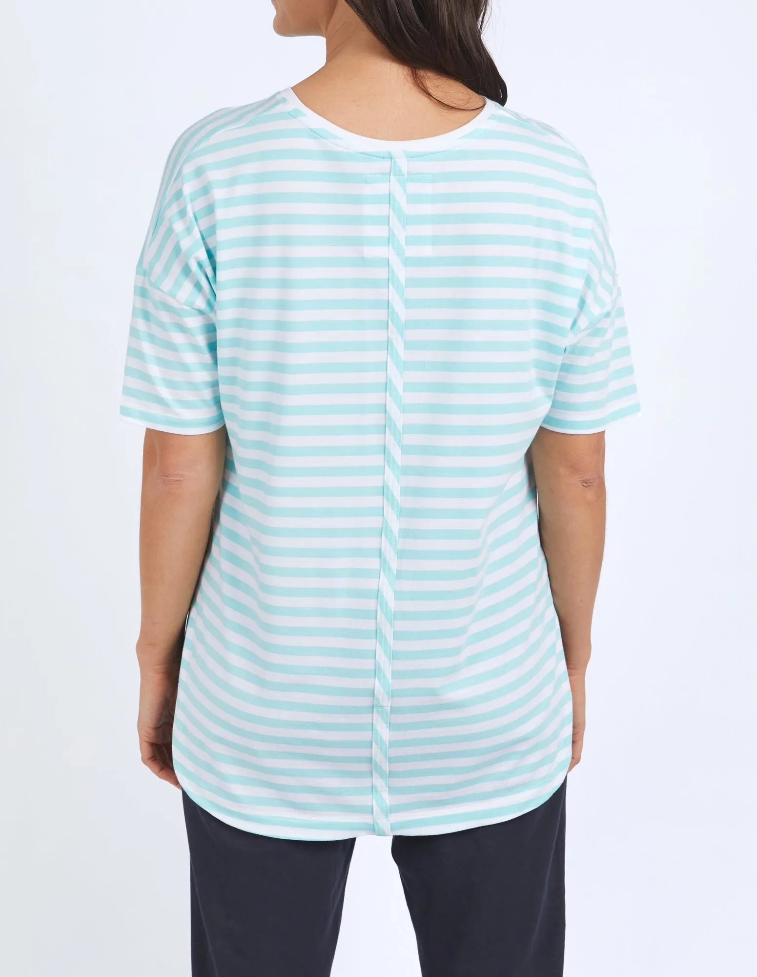 Lauren Tee Tonic Blue/White Stripe