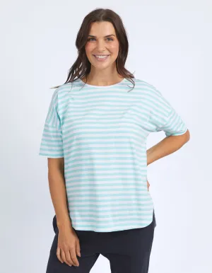 Lauren Tee Tonic Blue/White Stripe