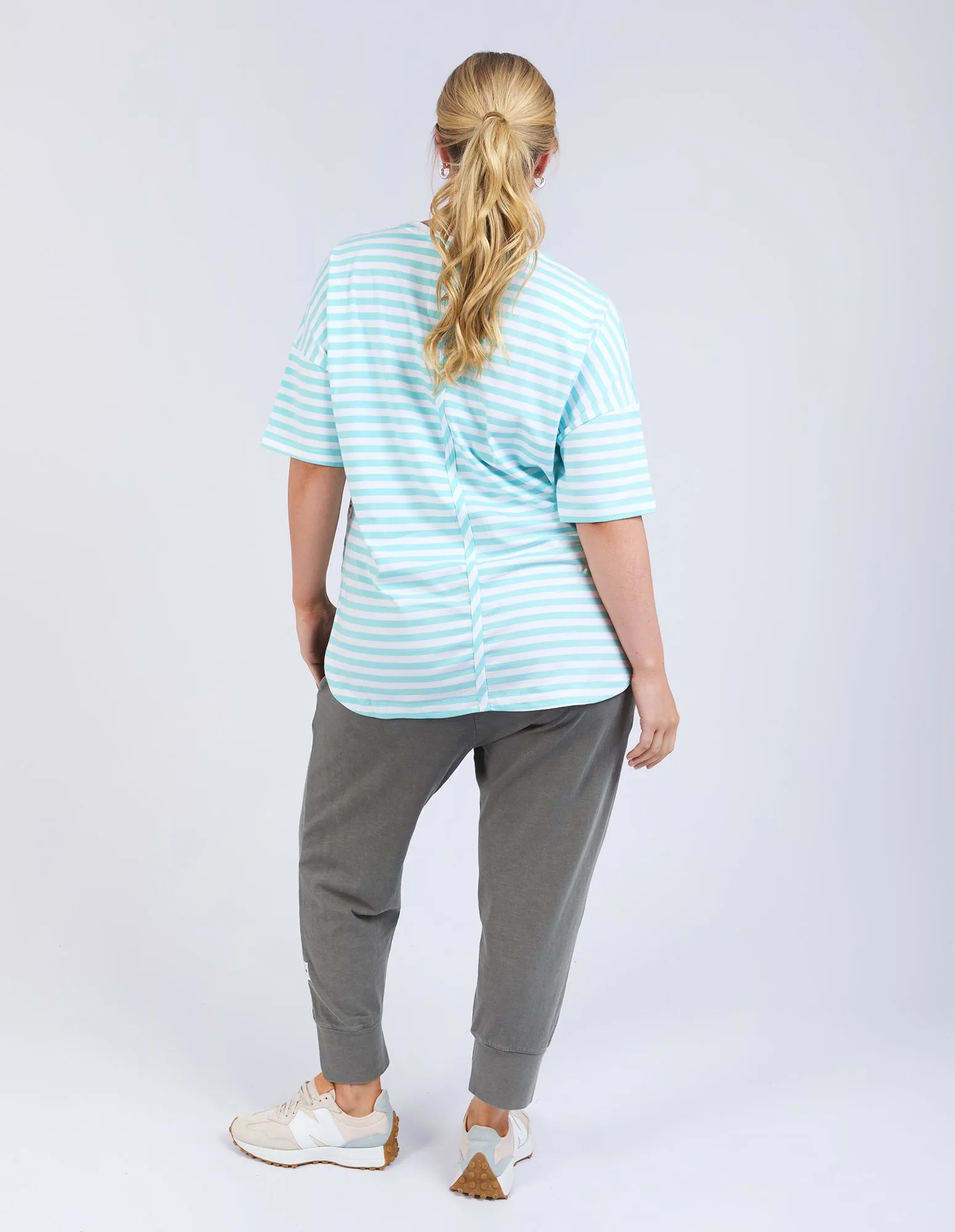Lauren Tee Tonic Blue/White Stripe