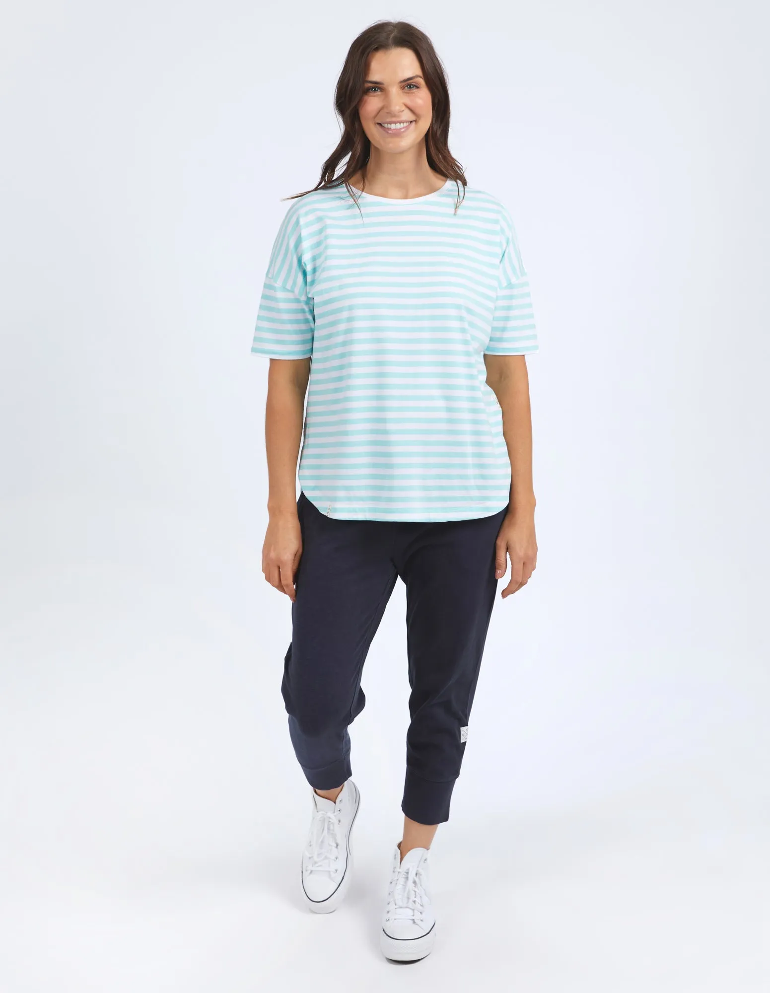Lauren Tee Tonic Blue/White Stripe