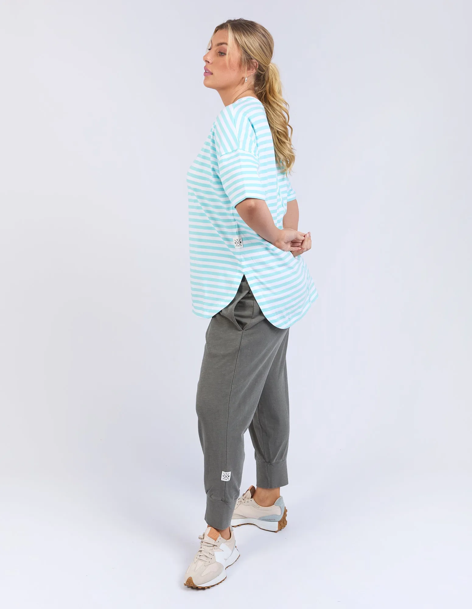Lauren Tee Tonic Blue/White Stripe