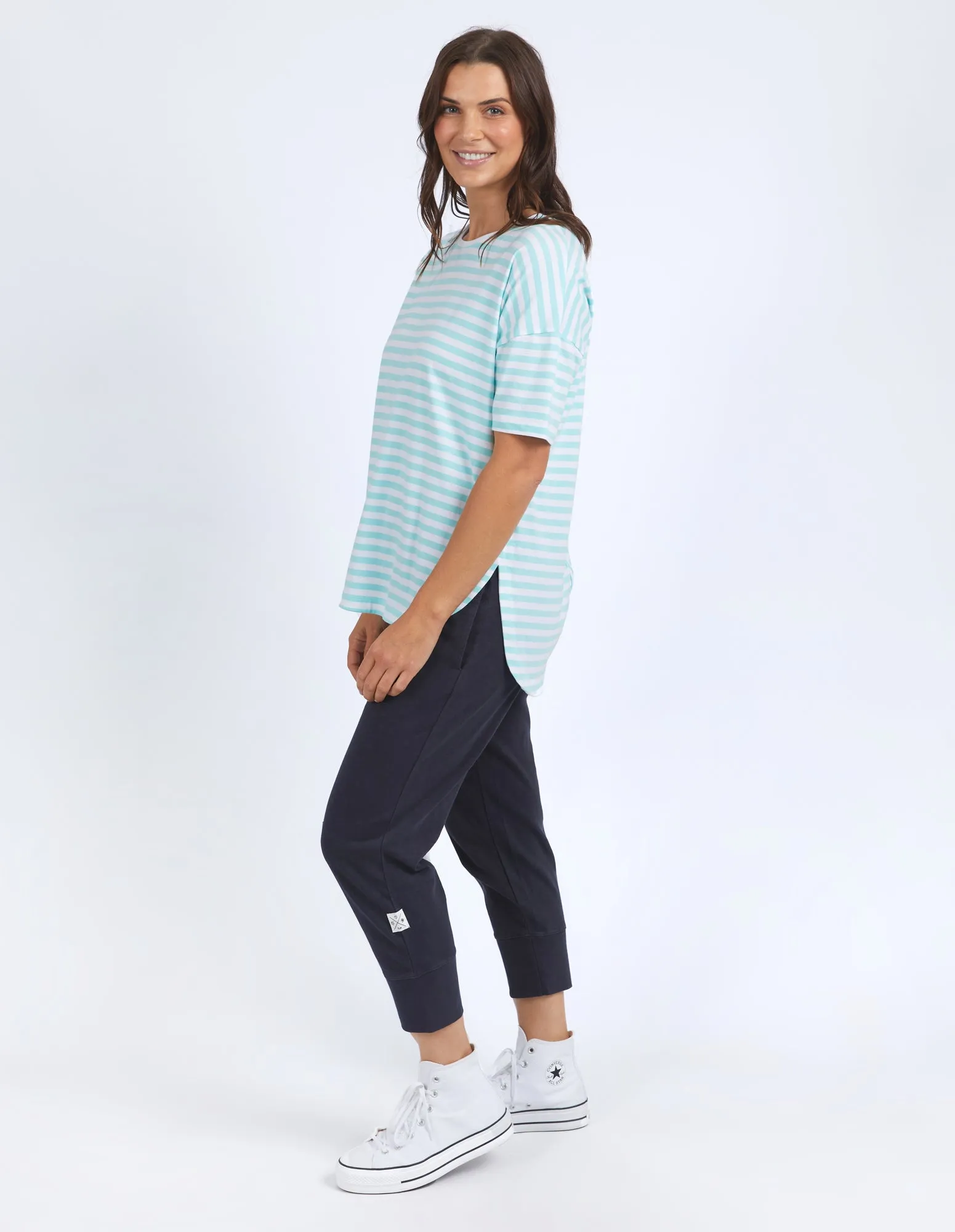 Lauren Tee Tonic Blue/White Stripe