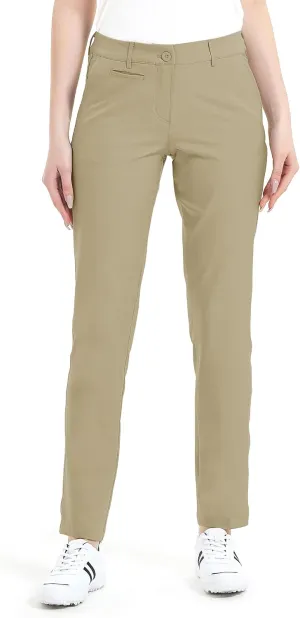 Lesmart Womens Pants Golf Stretch Lightweight Breathable Quick Dry Work Ladies Golf Pants with Pockets