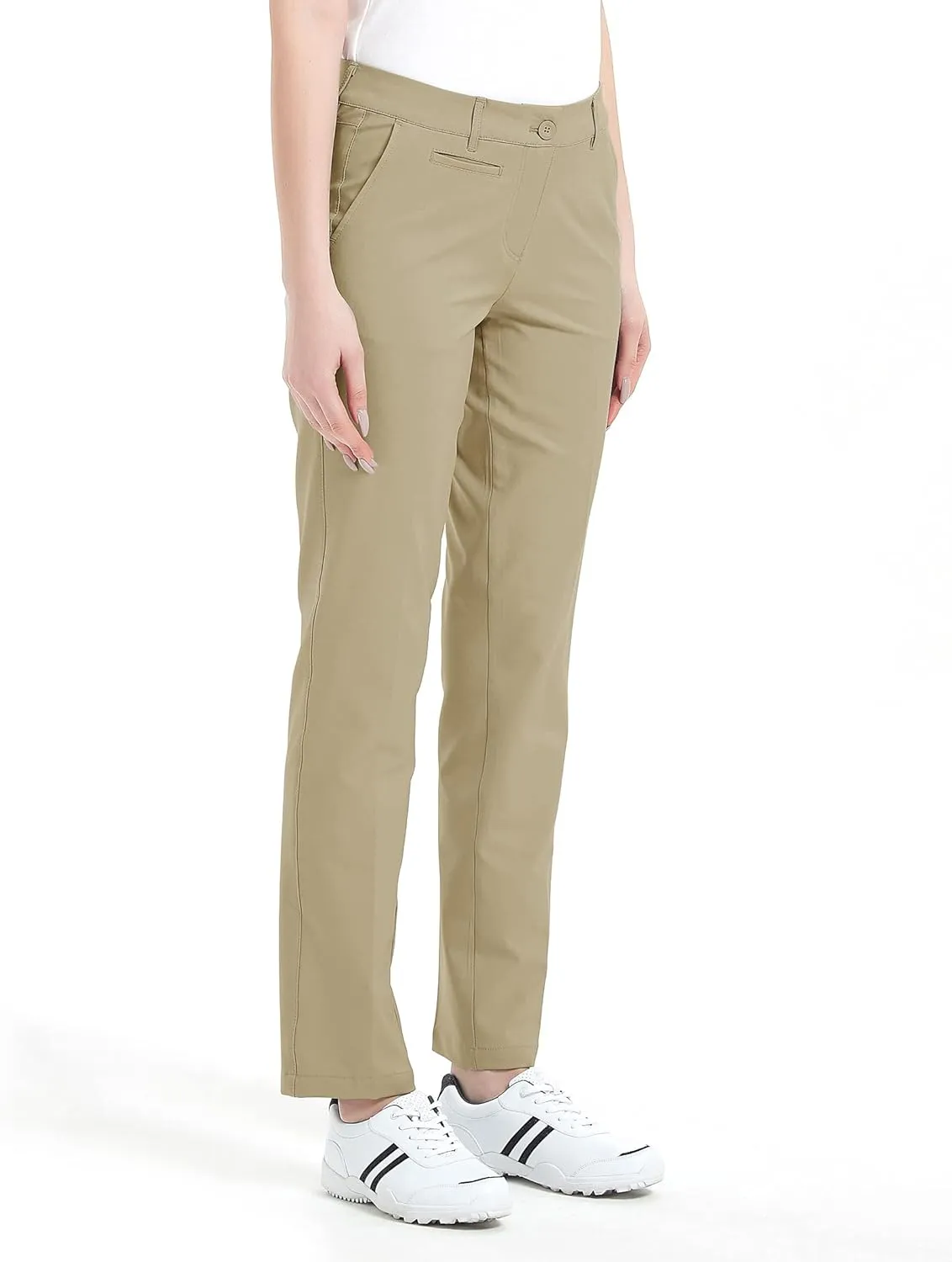 Lesmart Womens Pants Golf Stretch Lightweight Breathable Quick Dry Work Ladies Golf Pants with Pockets