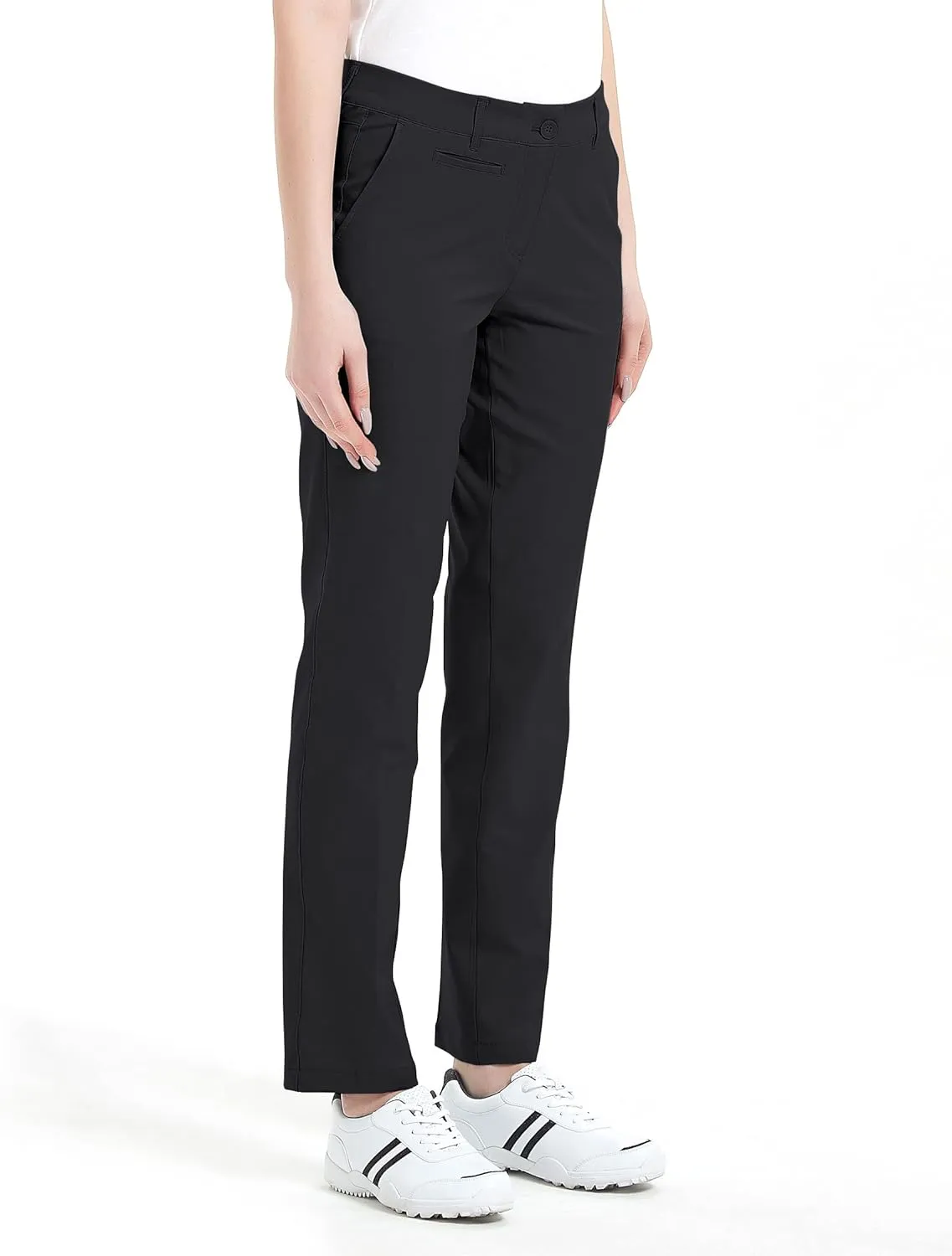 Lesmart Womens Pants Golf Stretch Lightweight Breathable Quick Dry Work Ladies Golf Pants with Pockets