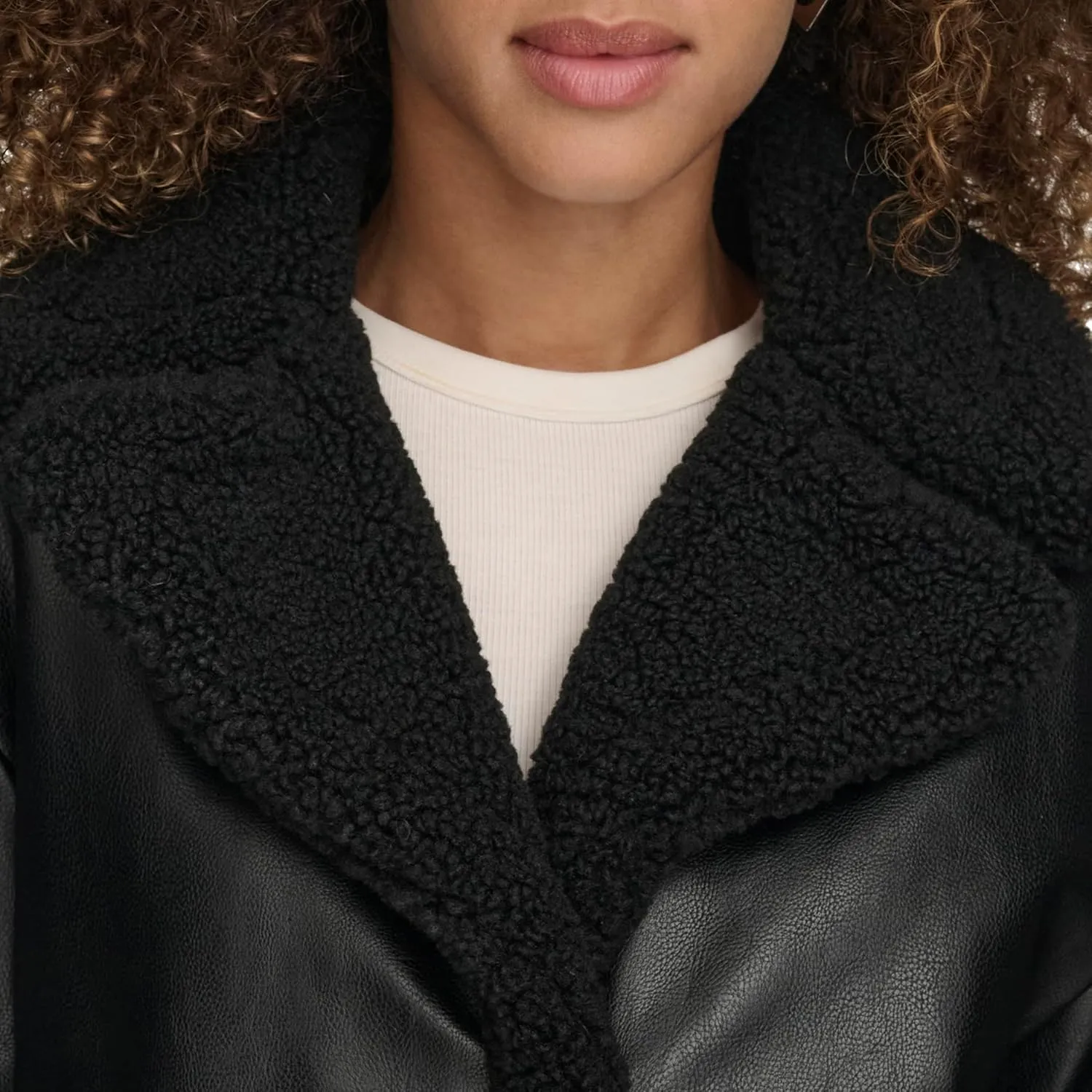 Levi's Women's Faux Leather Sherpa Lined Moto Jacket