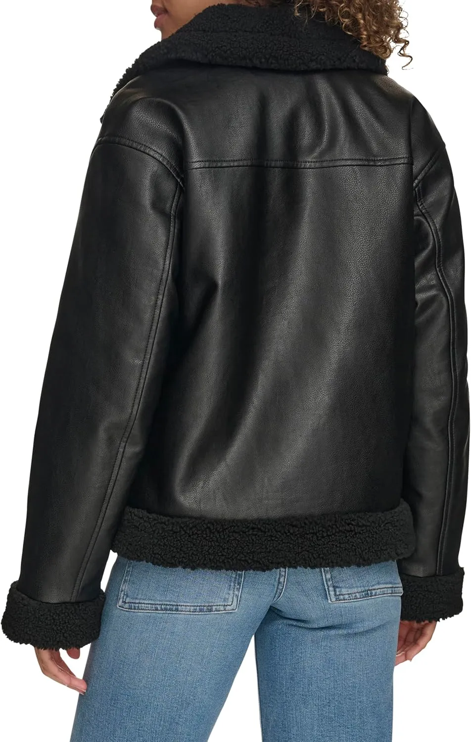 Levi's Women's Faux Leather Sherpa Lined Moto Jacket