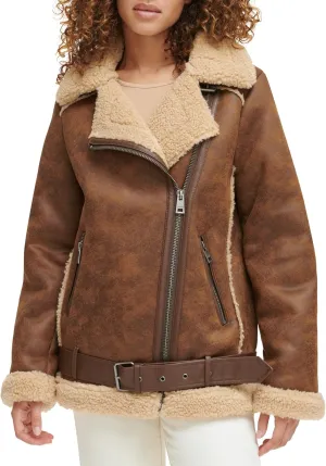 Levi's Women's Faux Shearling Moto