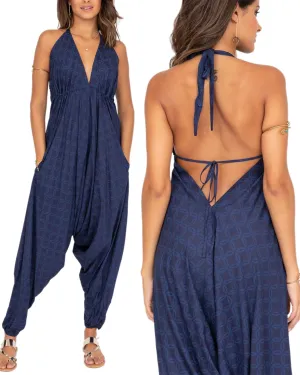 likemary Jumpsuits for Women - Comfortable & Sexy Onesie Halter Jumpsuit - One Size Rompers with Pockets - Sleeveless Jumper