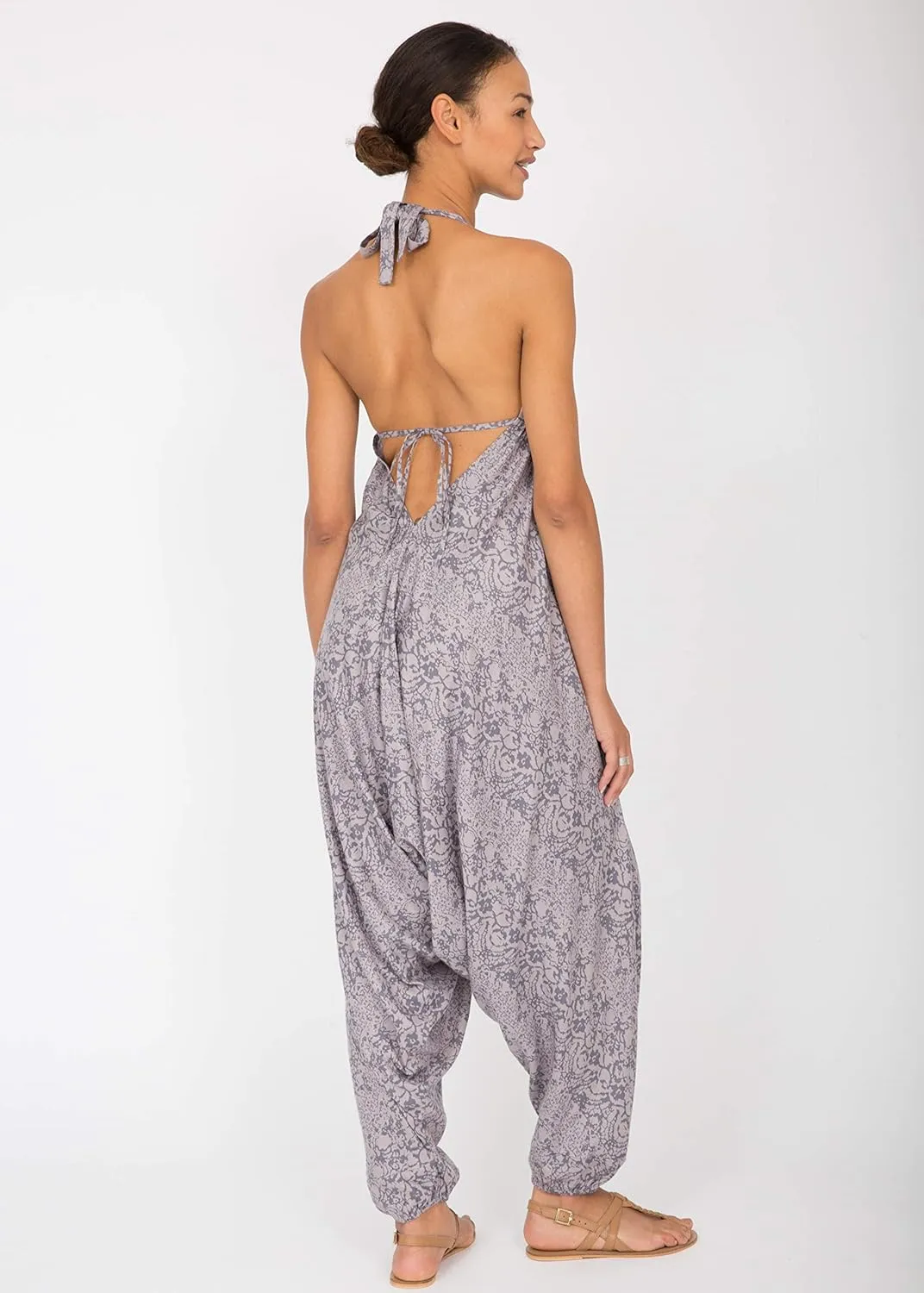 likemary Jumpsuits for Women - Comfortable & Sexy Onesie Halter Jumpsuit - One Size Rompers with Pockets - Sleeveless Jumper