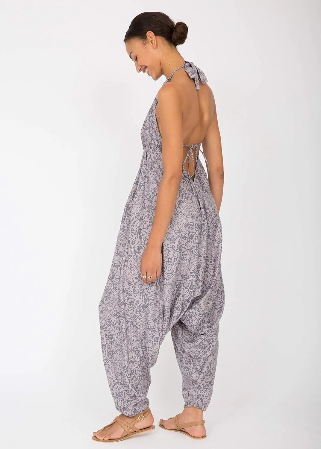 likemary Jumpsuits for Women - Comfortable & Sexy Onesie Halter Jumpsuit - One Size Rompers with Pockets - Sleeveless Jumper