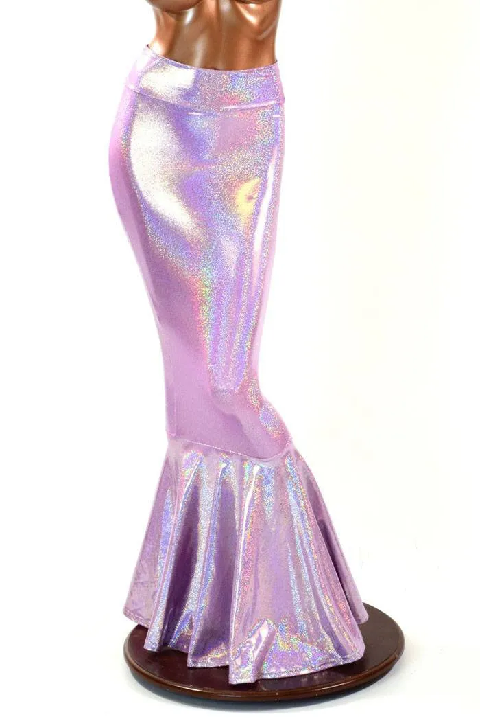 Lilac High Waist Mermaid Skirt