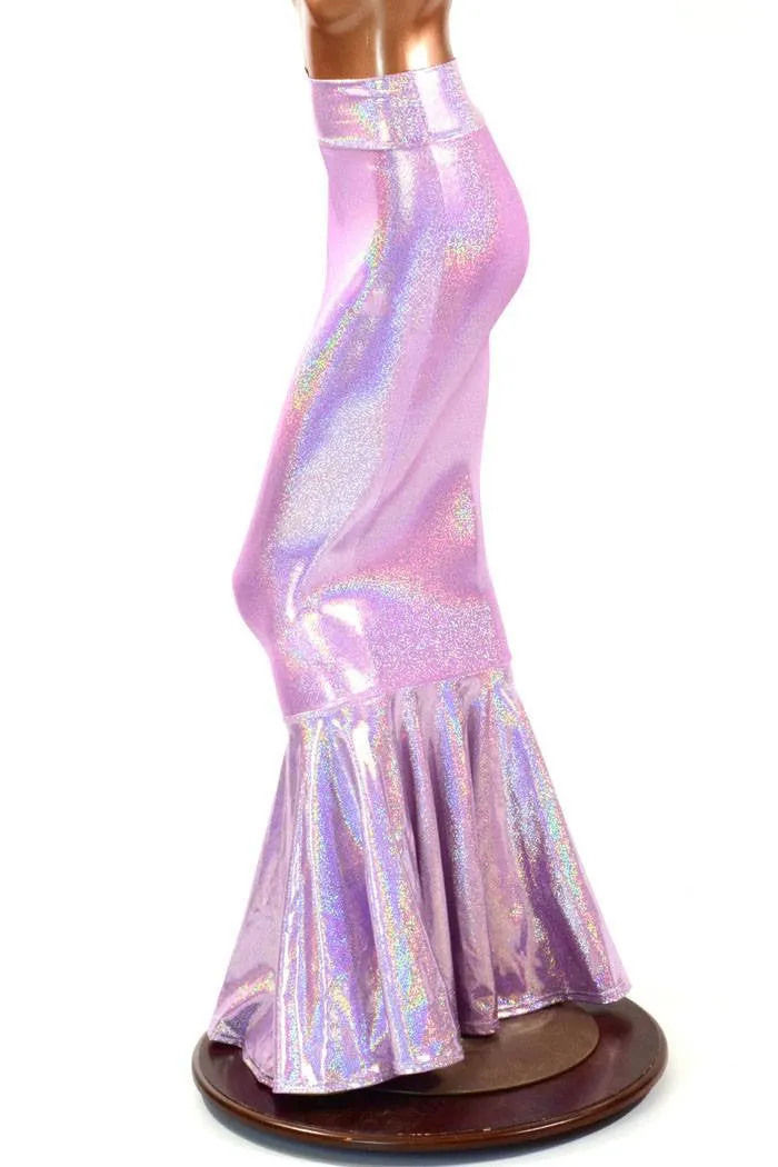 Lilac High Waist Mermaid Skirt