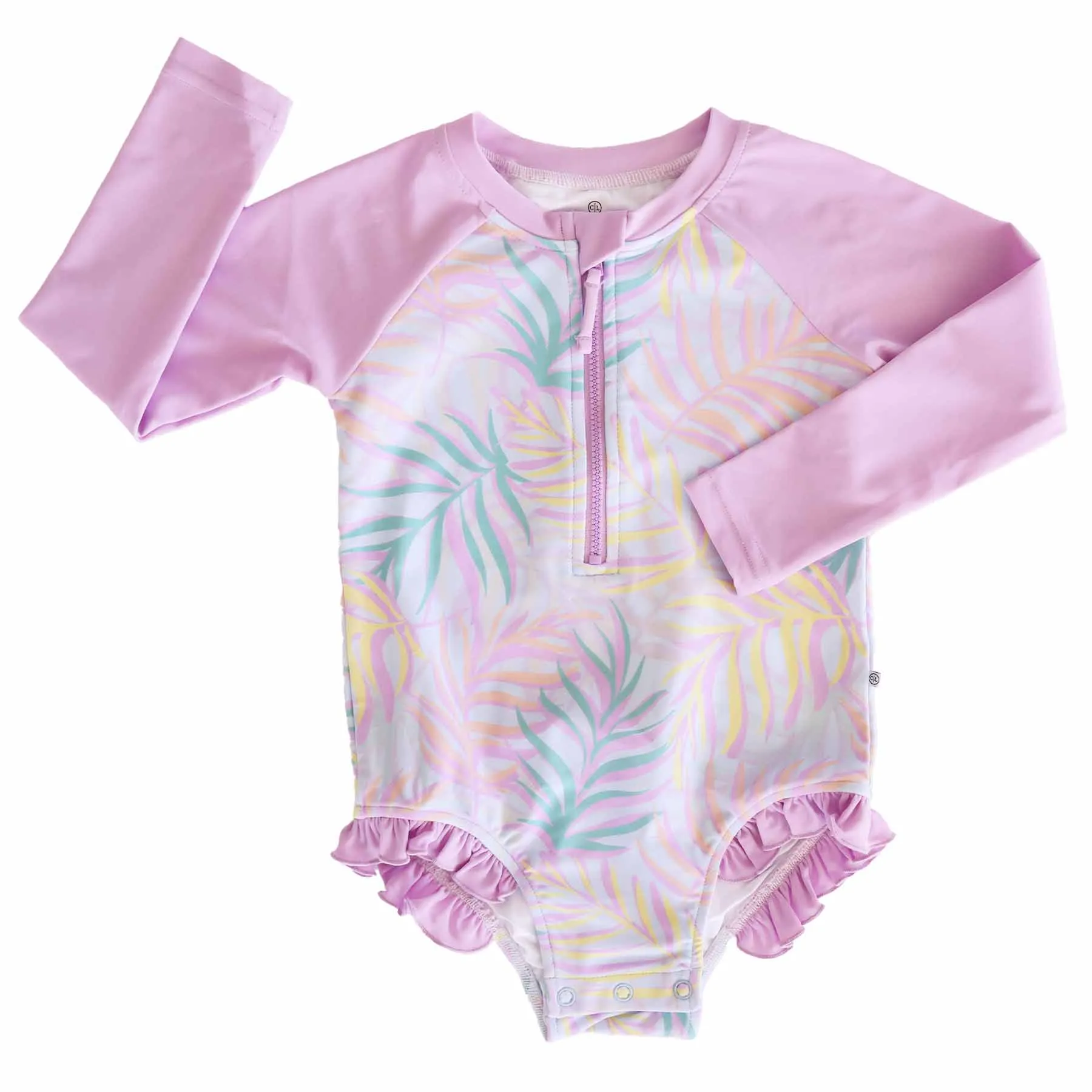 Long Sleeve Rash Guard with Front Zipper | Island Palms