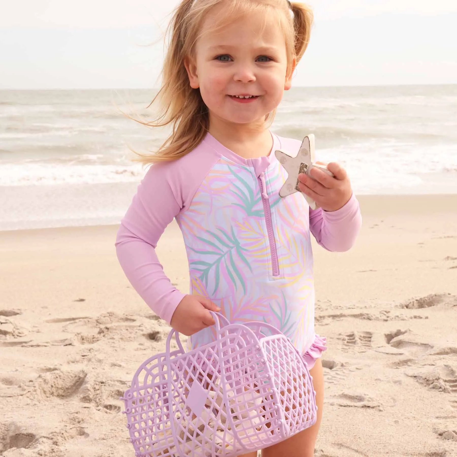 Long Sleeve Rash Guard with Front Zipper | Island Palms