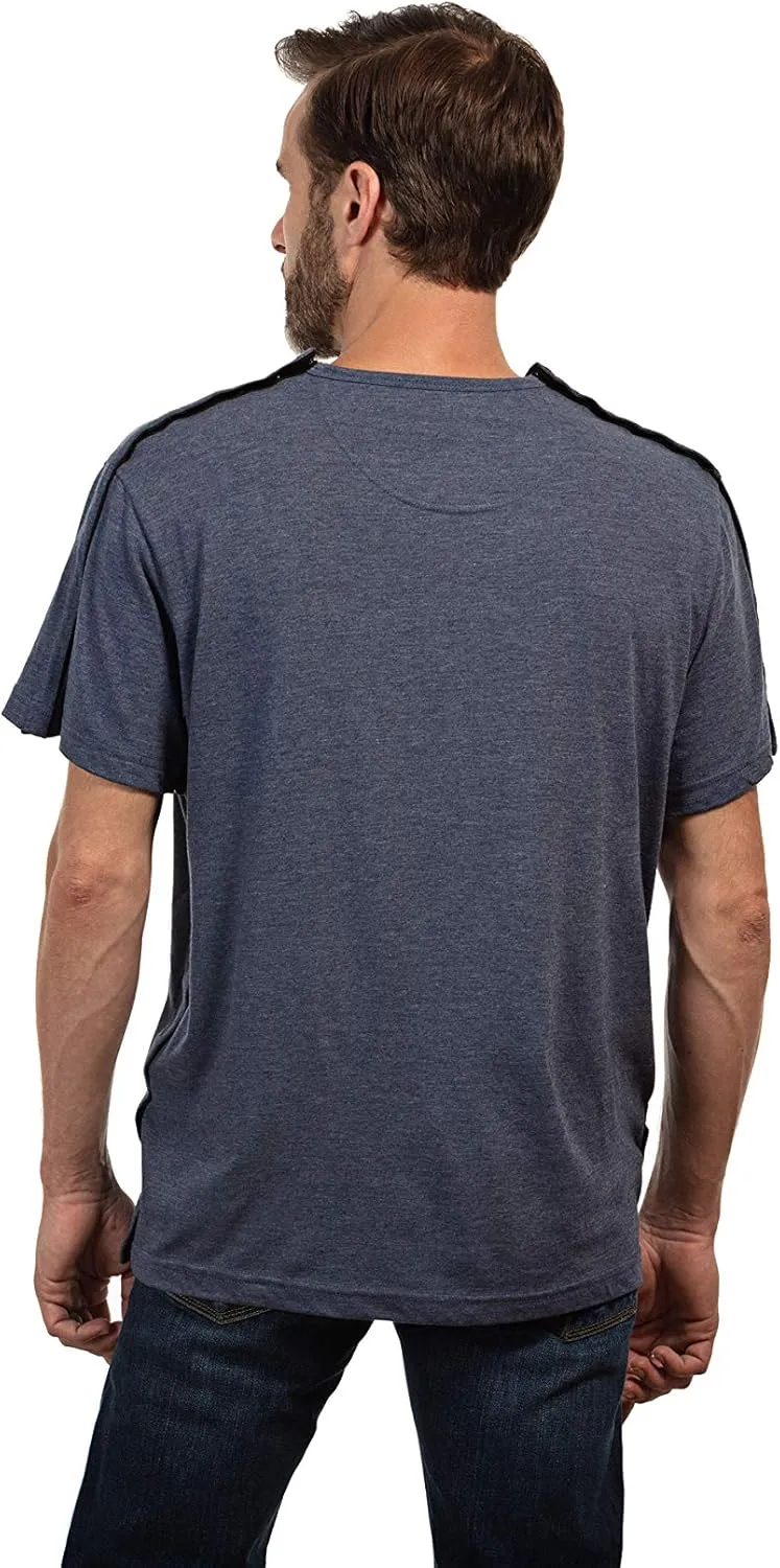 MAI Post Shoulder Surgery Shirts for Men - Tear Away Recovery Shirt, Premium Chemotherapy Clothing | Breathable & Comfortable