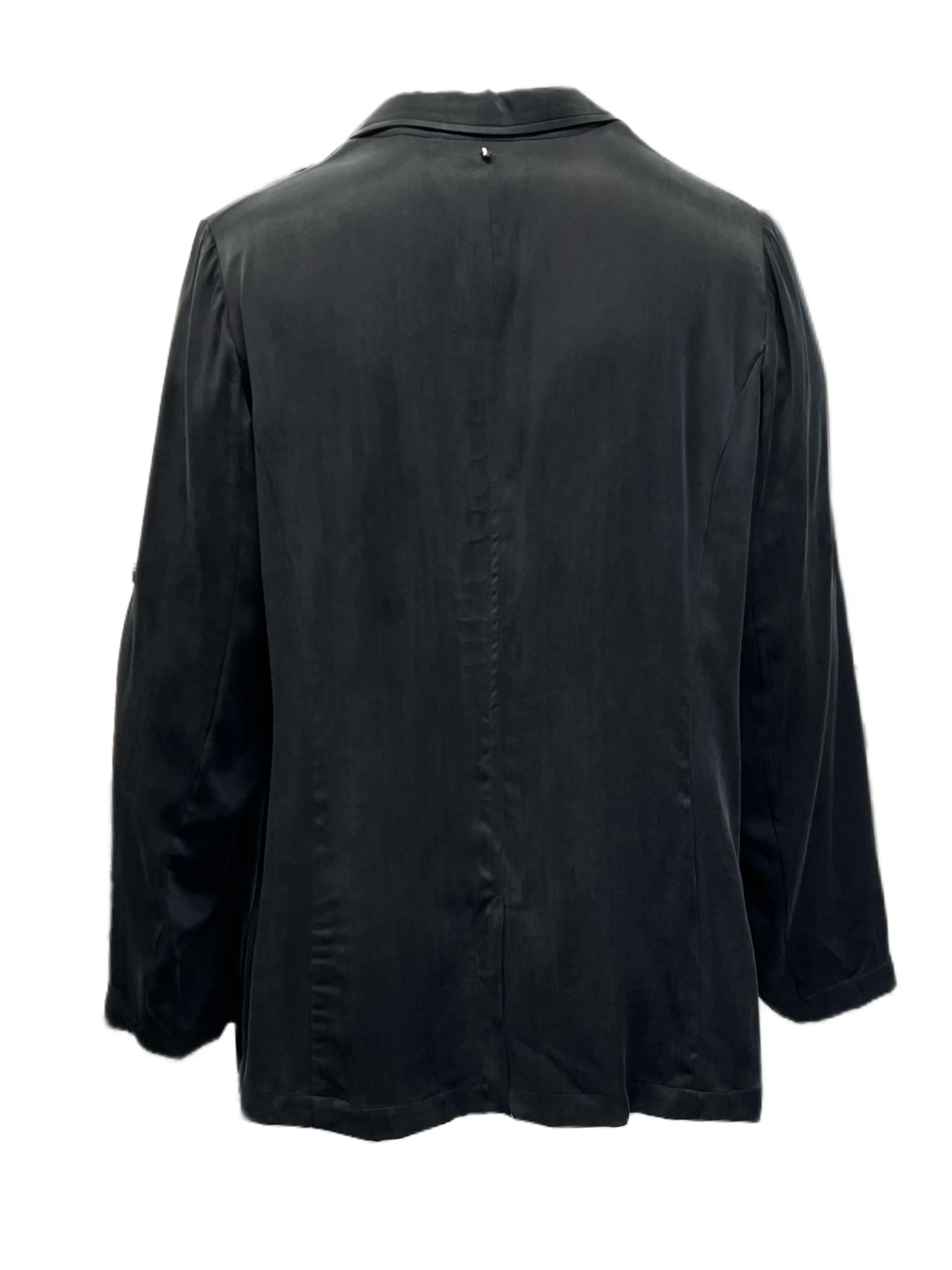 Marina Rinaldi Women's Black Certo Lapel Collar Blazer NWT