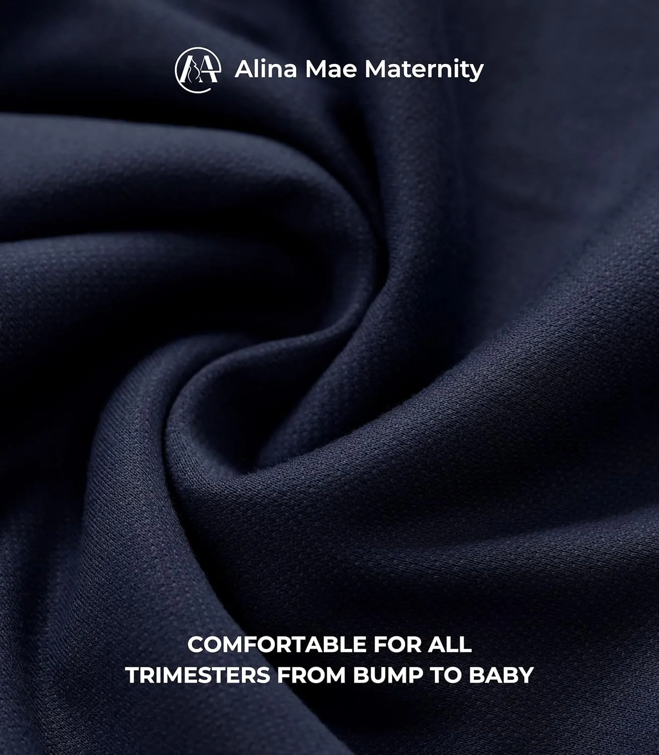 Maternity Wide Leg Pants Comfortable Stretch Over-Bump Women Pregnancy Casual Capris for Work