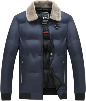 Men's Autumn And Winter Thick Warm Cotton-Padded Jacket Loose Comfortable Sports Large Size Coat