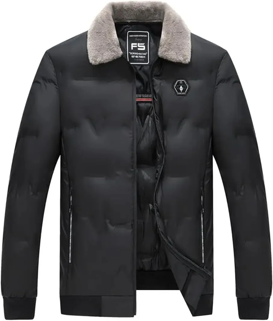 Men's Autumn And Winter Thick Warm Cotton-Padded Jacket Loose Comfortable Sports Large Size Coat