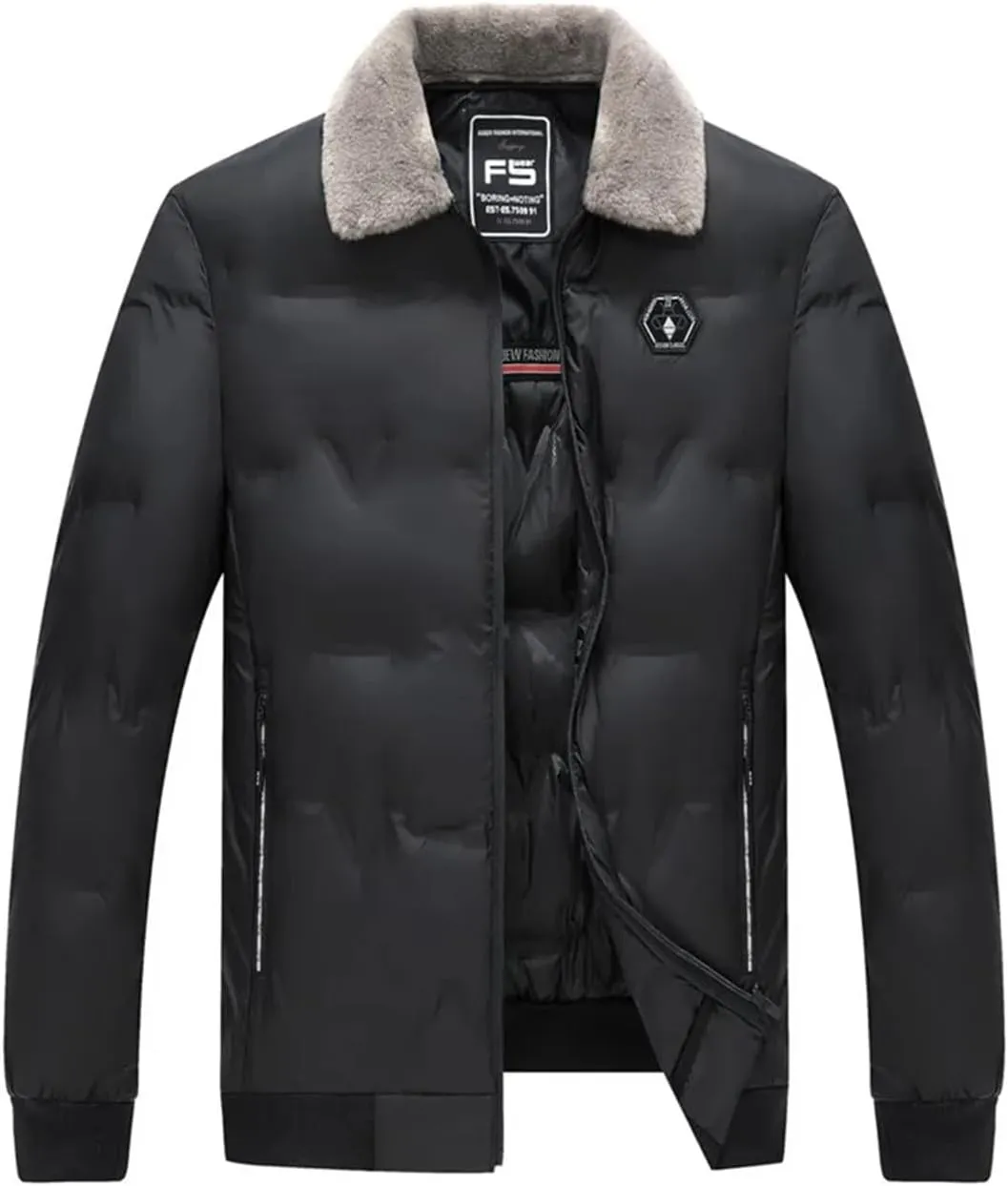 Men's Autumn And Winter Thick Warm Cotton-Padded Jacket Loose Comfortable Sports Large Size Coat