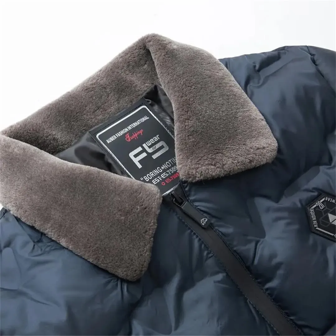 Men's Autumn And Winter Thick Warm Cotton-Padded Jacket Loose Comfortable Sports Large Size Coat