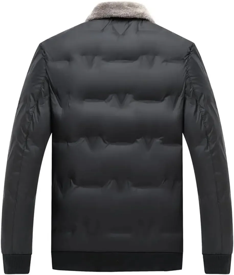 Men's Autumn And Winter Thick Warm Cotton-Padded Jacket Loose Comfortable Sports Large Size Coat