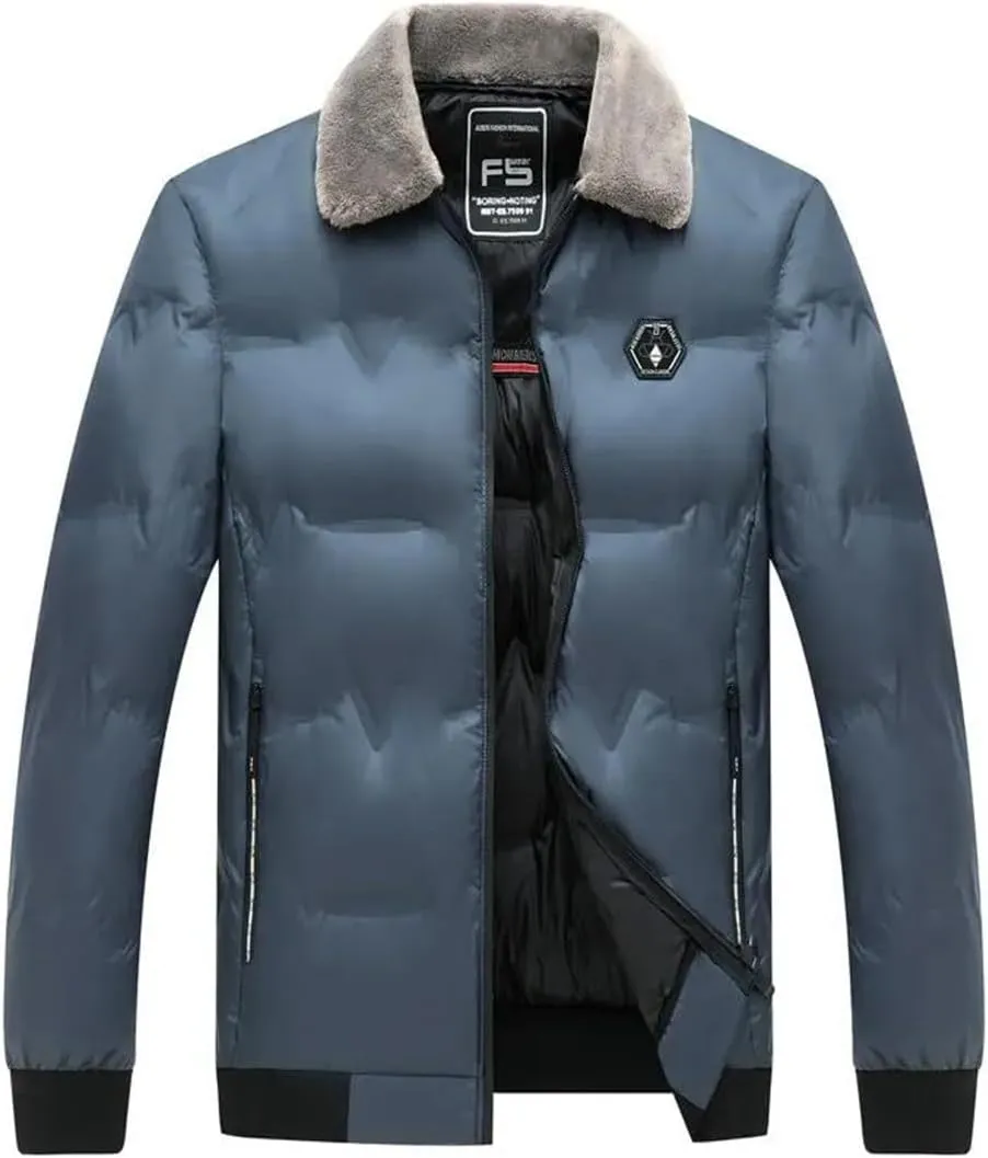 Men's Autumn And Winter Thick Warm Cotton-Padded Jacket Loose Comfortable Sports Large Size Coat