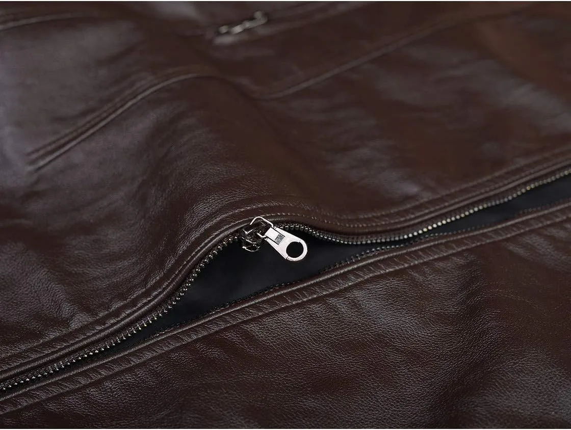 Men's Casual Faux Leather Jacket