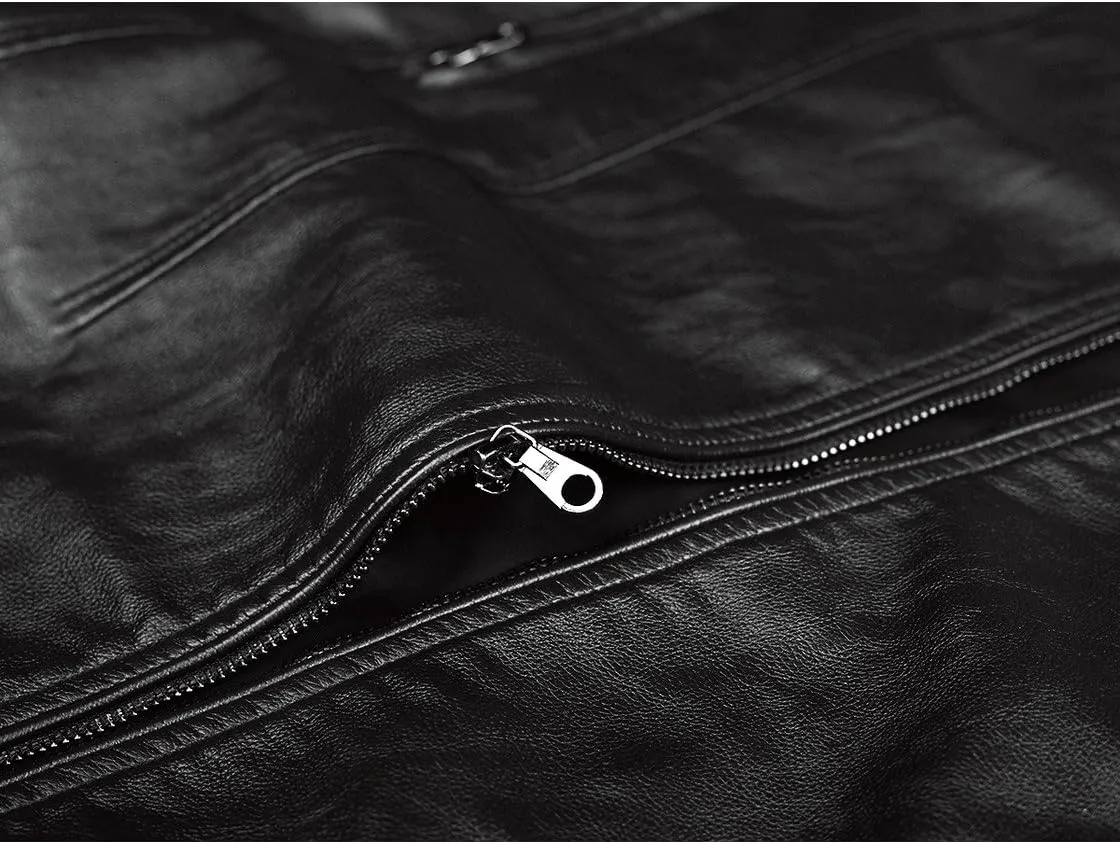 Men's Casual Faux Leather Jacket