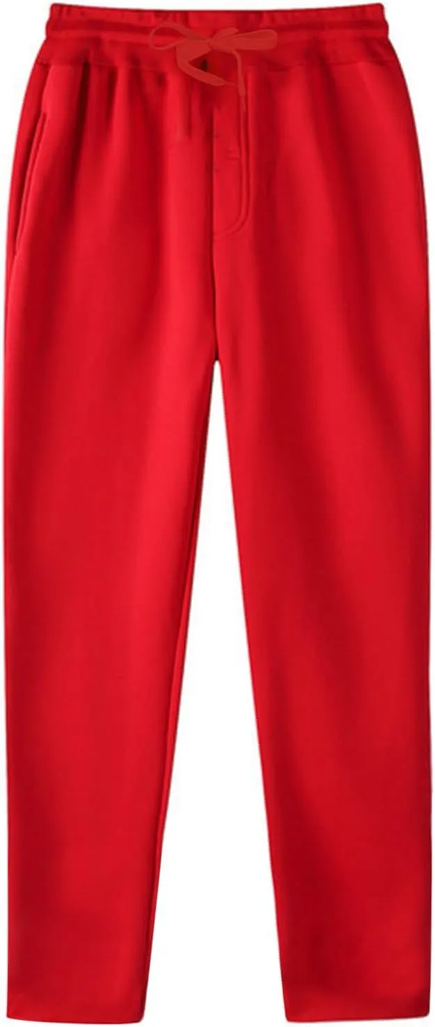 Mens Lightweight Jogging Pant Pockets Pull-On Work Joggers Loose Sports Casual Sweatpants Comfortable Pant