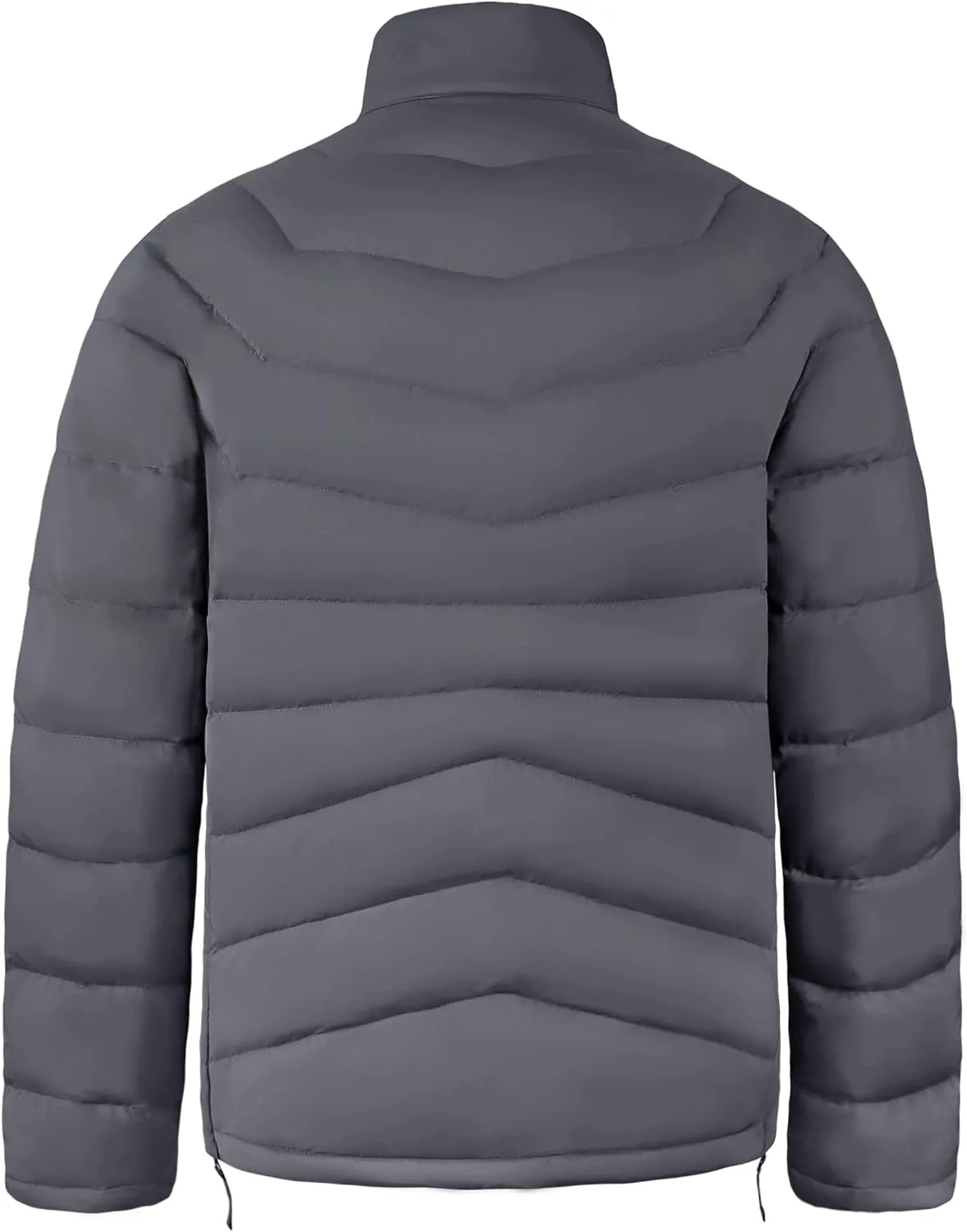 Men's Lightweight Puffer Jacket Insulated Water-Resistant Outdoor Winter Down Jacket for Men